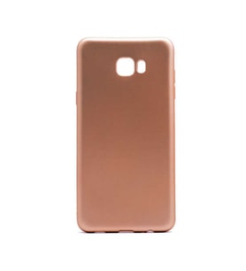 Samsung Galaxy C5 Pro Uyumlu Kılıf Zore Premier Silikon Kapak (Gold)