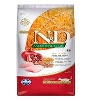 N&D Ancestral Grain Düşük Tahıllı Tavuklu & Narlı Kısırlaştırılmış Kedi Maması 5 kg
