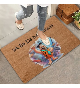 Valerine Life Taş Devri Yaba Daba Du Welcome Hoş Geldiniz Kapı Önü Paspası 45x70cm