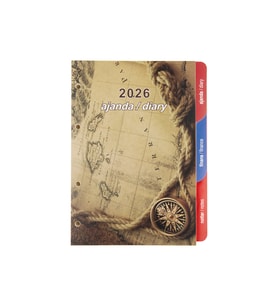2K 2026 YENİ YIL Organizer Ajanda Yedeği 4 Delikli A5 Tarihli Çizgili Blok ivory Kağıt 15x21 cm (Renksiz)