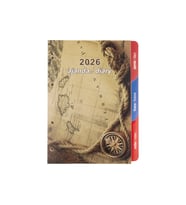 2K 2026 YENİ YIL Organizer Ajanda Yedeği 4 Delikli A5 Tarihli Çizgili Blok ivory Kağıt 15x21 cm (Renksiz)