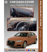 AUDİ A3 (2013-2020) Torpido Örtüsü Ön Göğüs Koruma Torpido Koruma Araca Özel Kaymaz Kolay Montaj