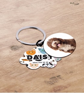 BK Gift Evcil Dostlara Özel İsimli 2’li Ahşap Pet Tasma Künyesi - Model 3-5