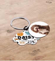 BK Gift Evcil Dostlara Özel İsimli 2’li Ahşap Pet Tasma Künyesi - Model 3-5