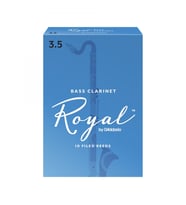 D'Addario REB1035 Royal Bas Klarnet Kamışı No: 3.5 (Profesyonel) - 10'lu Paket  Derin ve Güçlü Ton Karakteri, Profesyonel Kontrol ve Kararlı Tını