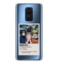 Xiaomi Redmi Note 9 Uyumlu Naruto Anime Desenli Şeffaf Telefon Kılıfı