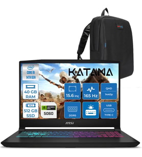 Msı Katana 15 Hx Intel Core I9 14900HX 40GB Ddr5 512GB SSD Freedos RTX5060 8gb 115W 15.6" 2k QHD(2560X1440) 165Hz Taşınabilir Bilgisayar B14WFK450XTRF23 + Zetta Çanta