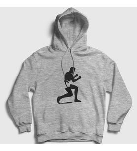 Presmono Unisex Gri Stance Muhammed Ali Kapüşonlu Sweatshirt 230717tt (Gri)