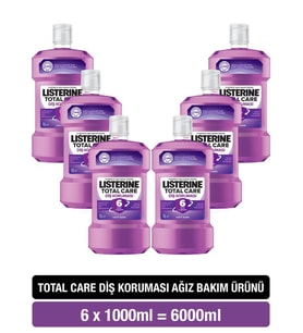 Listerine Total Care Ağız Bakım Suyu 1000 ml x6