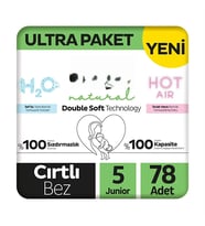 Natural Double Soft Bebek Bezi Ultra Paket 5 Beden 78 Adet
