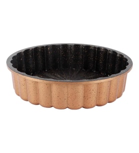 Serenk Fun Cooking Papatya Alüminyum Döküm Granit Kaplama Tart Kalıbı 28 cm Sarı