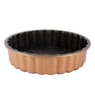 Serenk Fun Cooking Papatya Alüminyum Döküm Granit Kaplama Tart Kalıbı 28 cm Sarı