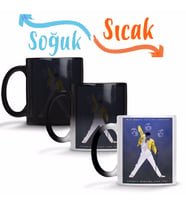 Queen Freddie Mercury 03 Sihirli Kupa Bardak Porselen