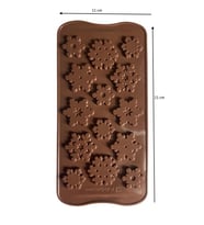 SİLİKON ÇİKOLATA KALIBI KAR TANELERİ 21*11 CM