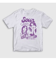 Presmono Unisex Çocuk Beyaz Sour Müzik Olivia Rodrigo T-Shirt 487721tt