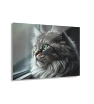 LEYLASER  Kedi Cam Tablo Duvar Dekoru 2