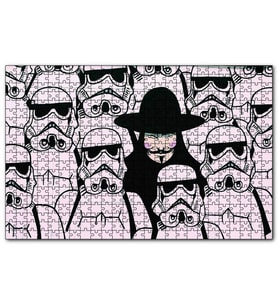 Cakapuzzle  V for Vendetta Star Wars 120 Parça Puzzle Yapboz MDF (Ahşap)