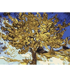 Van Gogh Ağaç Sayılarla Boyama Seti 40x50 cm (Tuvale Gerili)