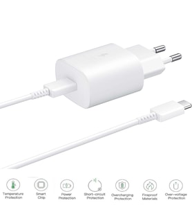 Samsung Galax M14 Uyumlu Type-C Ultra Hızlı Şarj Cihazı 22.5W 3.0 Amper (Adaptör Ve Kablo)