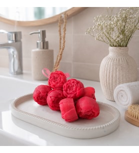 El Yapımı Gül Şekilli Dekoratif Sabun – Banyo & Spa Temalı Hediyelik Sabun Seti  Çiçek Tasarımlı Aromatik Sabun-Hediyelik Banyo Dekoru-Dekoratif Banyo Sabunu