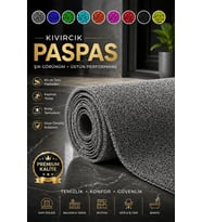 100 x 250 Kıvırcık Paspas Tüm Ölçüler Kaymaz Taban Halı Yolluk Kapı Önü Paspası