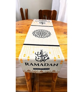 Ramazan Desenli Runner Ramadan Kareem Iftar Sofralarına Runner 40 X 140