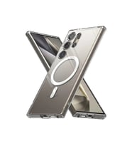 Samsung Galaxy S24 Ultra Kılıf Magneticsafe Şeffaf Silikon - Şeffaf