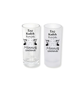 Ghostbastır Design Kaç Kadeh Kırıldı Buzlu / Buzsuz Seçenekli Rakı Bardağı – 1 Adet Şık Sunum Bardağı 019