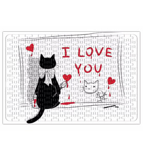 Kedi Cat Love Puzzle 240 Parça Yapboz