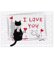 Kedi Cat Love Puzzle 240 Parça Yapboz