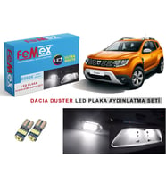 Dacia Duster LED Plaka Aydınlatma Ampul Seti FEMEX Parlak Beyaz