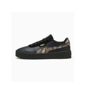 Puma Carina 3.0 Snake Chic 400723 02 Kadın Sneaker Ayakkabı Siyah Altın 36-40 (Siyah-Altın)