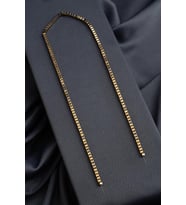 Hematit Doğal Taş Parlak Antik Sarı Küp Kesim 3x3mm Dizi [AA]