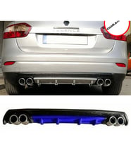 Renault Fluence Mavi Difüzör Çiftli Yuvarlak Egzoz Görünümlü D Tip Difizör 2009-2016