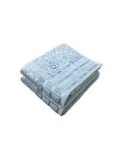 2 Li Yoncagül %100 Pamuk Kadife Extra Yumuşak El Yüz Havlusu (İndigo)