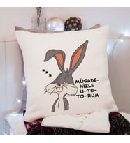 Müsadenizle Uyuyorum ( Bugs Bunny) Tasarmlı Yastık