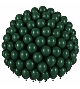 Koyu Yeşil Renk Lateks Pastel Balon (30 cm) - 100 Adet