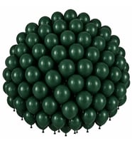 Koyu Yeşil Renk Lateks Pastel Balon (30 cm) - 100 Adet