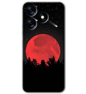 Tecno Spark 10 4G Kılıf HD Desen Baskılı Kılıf - Kanlı Ay