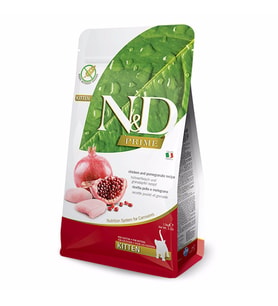 N&D Tahılsız Tavuk&Nar Yavru Kedi Maması 1,5 KG