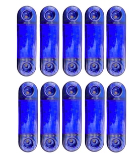 9 LEDLİ 10 ADET TOMBUL PARMAK LED MAVİ