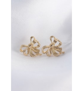Pirinç Gold Renk Fiyonk Küpe 5886 - HPSBYI9583-1575