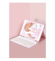 Xiaomi Pad 6 Kılıf Kc01 Smart Klavyeli Tablet Kılıfı - Pembe