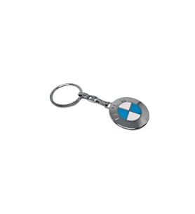 BMW 7 Serisi 7.35 Anahtarlık Metal Krom Çift Yönlü Yeni Logo