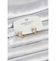 Kitty Model Gold Renk Pirinç Çocuk Küpe - TJ-BKP11652