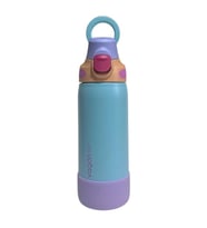 VAGONLİFE ÇELİK TEK KAPAK PİPETLİ/ PİPETSİZ KULLANIM KULPLU MATARA/TERMOS VGN1102 700ML - MAVİ