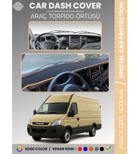 IVECO DAILY (2011-2014) Torpido Örtüsü Panel Torpido Koruma Araca Özel Tam Uyum Kaymaz Kolay Montaj