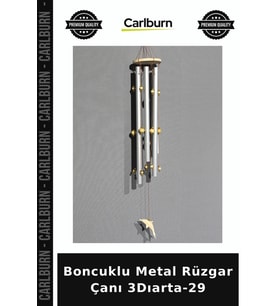 Özel Üretim Bahçe Dekoru Süs Balkon Hediye Aksesuar Boncuklu Metal Rüzgar Çanı 3Dıarta-29