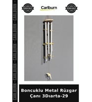 Özel Üretim Bahçe Dekoru Süs Balkon Hediye Aksesuar Boncuklu Metal Rüzgar Çanı 3Dıarta-29