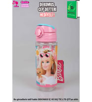 "DEKOMUS CEP DEFTERİ HEDİYELİ" LİSANSLI BARBIE MATARA
